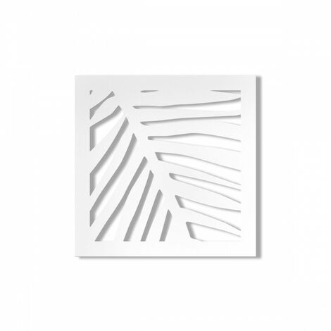 PALMA - Pannello in PVC traforato - spessore 10mm - Colore: bianco - Misura: 98x98 cm