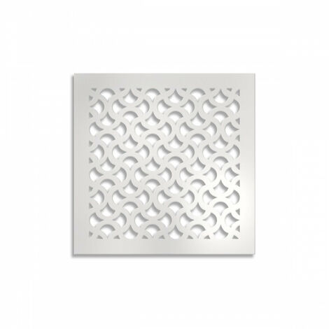 DROPS - Pannello in PVC traforato - Parasole - Misura: 98x98 cm - Colore: bianco
