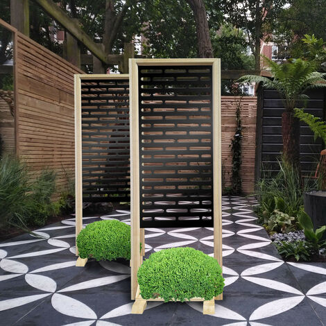HOTDOG - Separè - Paravento modulabile - 70x190cm - in Legno e PVC Nero