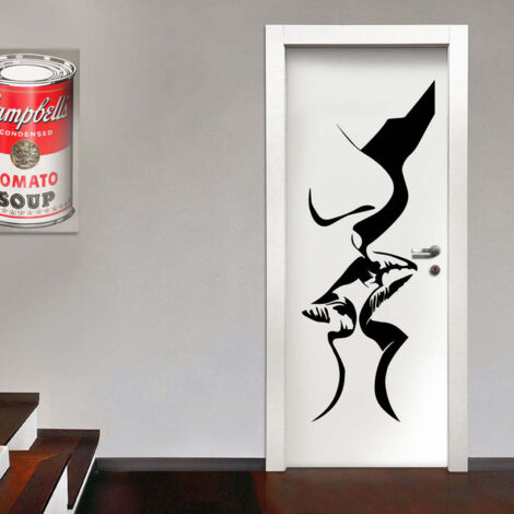 KISSING - Adesivo murale wall sticker in vinile 55x140 cm - Colore: nero (1/2)