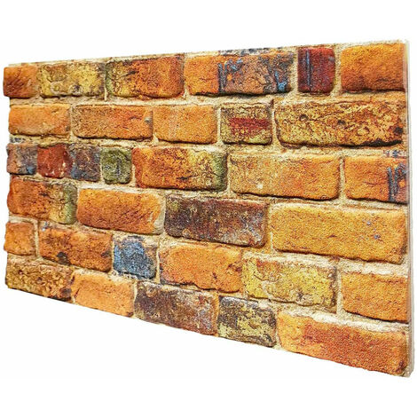 MATTONCINO COPPER pannello finto mattone in EPS Resinato Misura 100x50 Cm spessore 2 cm