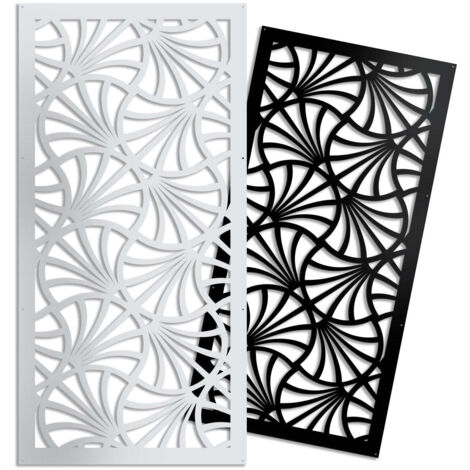CAMPANE - Pannello in PVC traforato - Parasole - Misura: 73x148 cm - Colore: nero