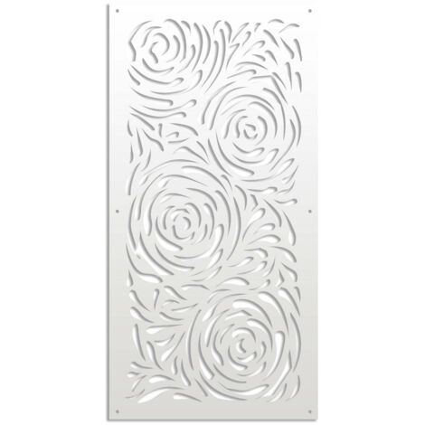 TYPHOON - Pannello in PVC traforato - Parasole - Misura: 47x94 cm - Colore: bianco