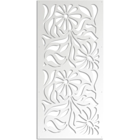 PLANTS - Pannello in PVC traforato - Parasole - Colore: bianco - Misura: 47x94 cm
