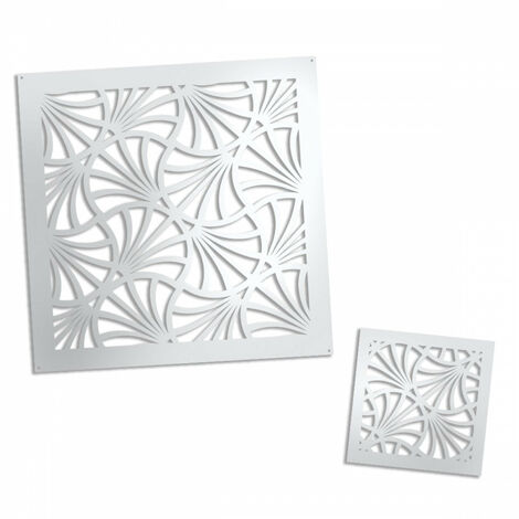 CAMPANE - Pannello in PVC traforato - Parasole - Misura: 98x98 cm - Colore: bianco