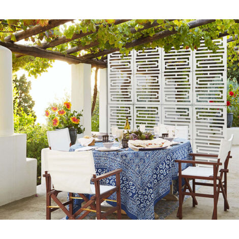 INTRICO - Pannello in PVC traforato - Parasole - Colore: bianco - Misura: 73x148 cm