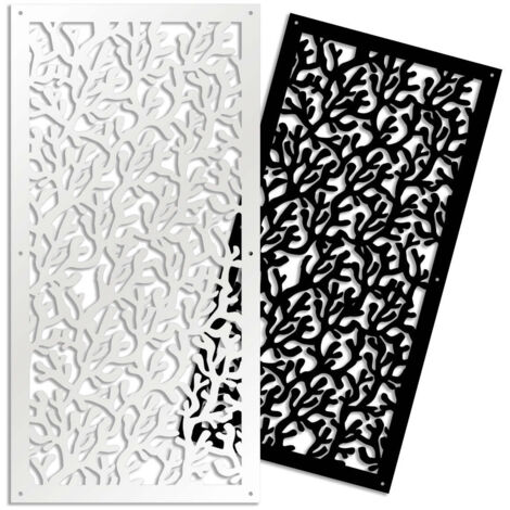 KORAL - Pannello in PVC traforato - Parasole - Colore: bianco - Misura: 73x148 cm