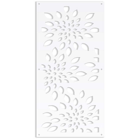 FIREWORKS - Pannello in PVC traforato - Parasole - Colore: bianco - Misura: 47x94 cm
