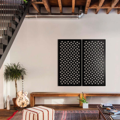 DROPS - Pannello in PVC traforato - Parasole - Misura: 73x148 cm - Colore: nero