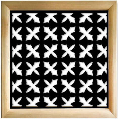 CRUSADES - Moduli Decorativi in Legno e PVC - Colore: nero - Misura: 48x48 cm (1/4)