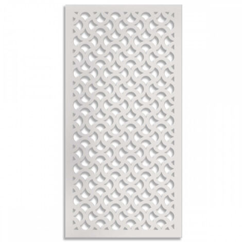 DROPS - Pannello in PVC traforato - Parasole - Colore: bianco - Misura: 47x94 cm