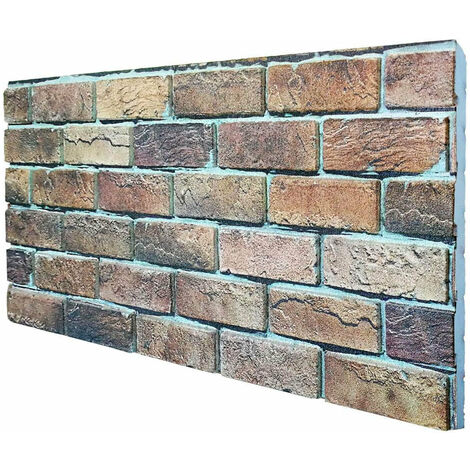 BORGO ITALIANO pannello finto mattone In EPS Resinato ruvido Misura 100x50 Cm Spessore 2 Cm