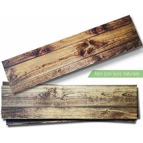NOCE pannello finto legno in EPS resinato listello misura 100x25 cm. Pezzi 4 totale 1 mq