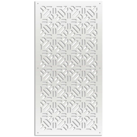 STOCCOLMA - Pannello in PVC traforato - Parasole - Misura: 73x148 cm - Colore: bianco