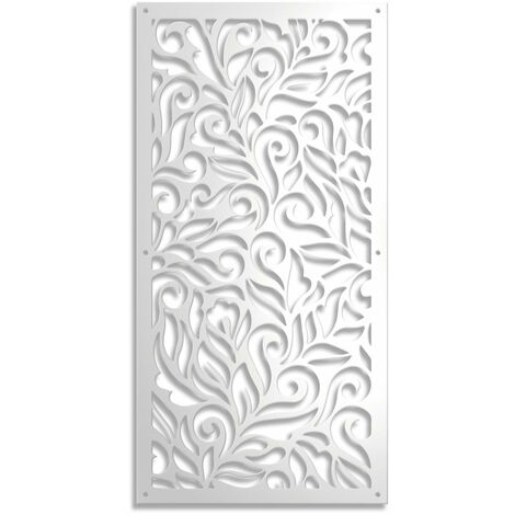 DECOR - Pannello in PVC traforato - spessore 10mm - Misura: 98x198 cm - Colore: bianco