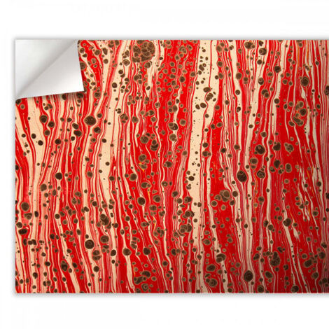 MARBLED PAPER - RED - Pellicola adesiva in PVC finitura opaca - Misura: 100x200 cm