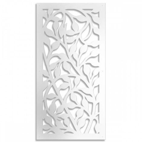 CESPUGLIO - Pannello in PVC traforato - Parasole - Misura: 98x198 cm - Colore: bianco