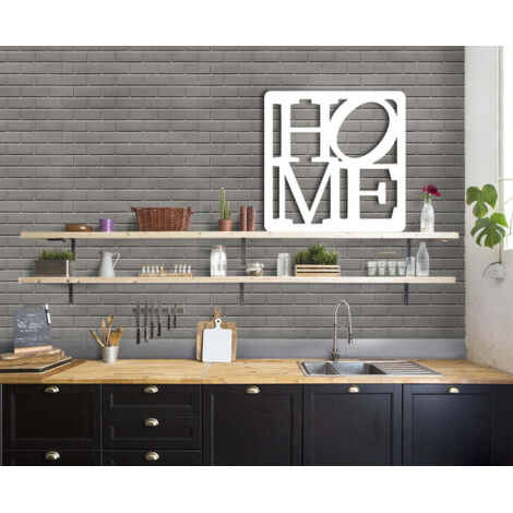 HOME - Quadro moderno in pvc solido 48 x 48cm - Colore: bianco (1/3)