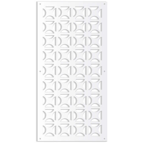 ROUND CROSS- Pannello in PVC traforato - Parasole - Misura: 73x148 cm - Colore: bianco