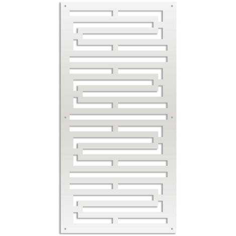 INTRICO - Pannello in PVC traforato - Parasole - Colore: bianco - Misura: 47x94 cm