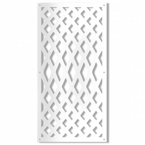 SIVIGLIA - Pannello traforato in PVC - spessore 10mm - Misura: 98x198 cm - Colore: bianco
