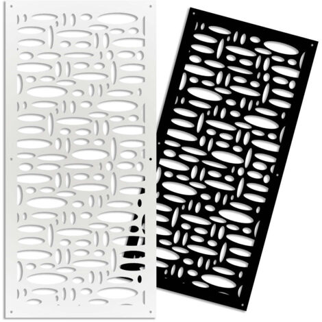 FLASHPOINT - Pannello in PVC traforato - Parasole - Misura: 47x94 cm - Colore: bianco