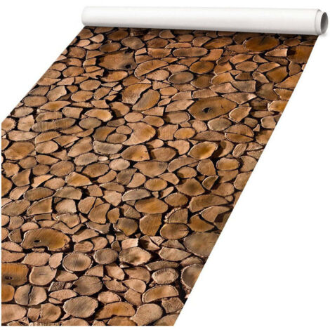 Legna Tagliata - Pellicola stampata adesiva in PVC finitura opaca - Misura: 100x300 cm