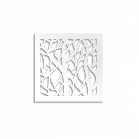FORESTA - Pannello in PVC traforato - PARASOLE - spessore 1cm - Colore: bianco - Misura: 98x98 cm
