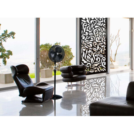 DECOR - Pannello in PVC traforato - spessore 10mm - Misura: 98x198 cm - Colore: nero