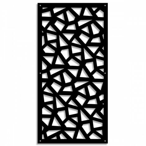 SEGMENTI - Pannello in PVC traforato - Parasole - Misura: 47x94 cm - Colore: nero