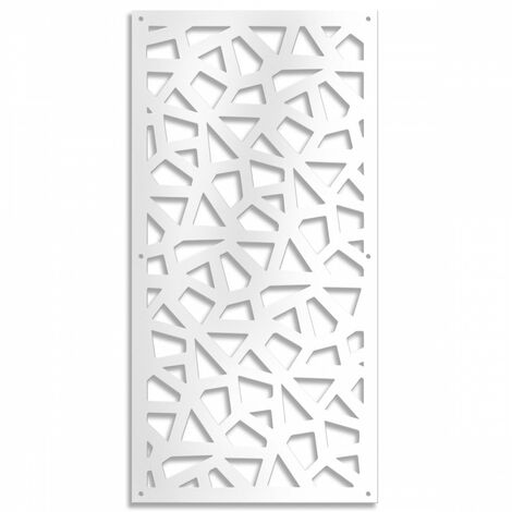 SEGMENTI - Pannello in PVC traforato - Parasole - Misura: 47x94 cm - Colore: bianco