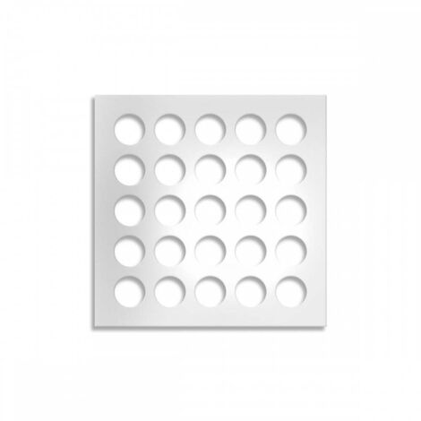 CHIPS - Pannello in PVC traforato - Parasole - Colore: bianco - Misura