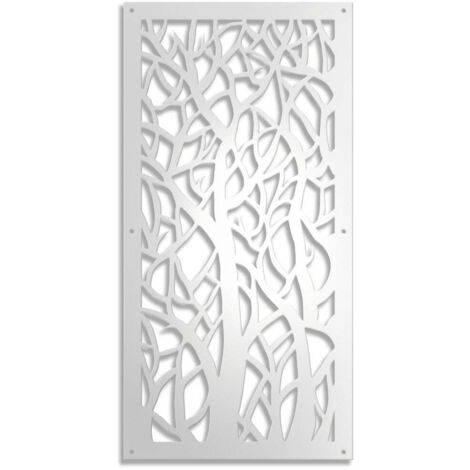 FORESTA - Pannello in PVC traforato - PARASOLE - spessore 1cm - Misura: 73x148 cm - Colore: bianco
