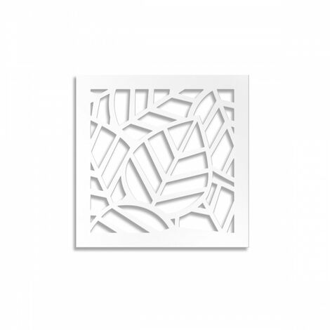 TROPICA - Pannello traforato in PVC - Colore: bianco - Misura: 98x98 cm