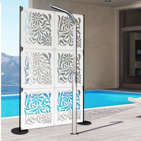 PLANTS - Pannello in PVC traforato - Parasole - Colore: bianco - Misura: 48x48 cm