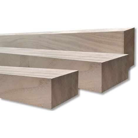 TRAVETTI In Legno Levigato 8x4cm - Misura: 8x4x203 cm