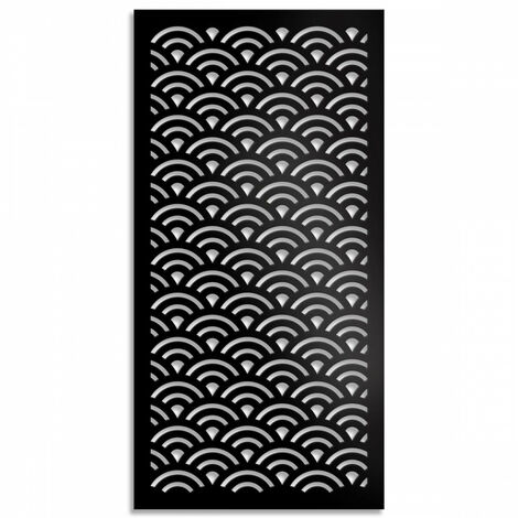 SUNNY - Pannello in PVC traforato - Parasole - Colore: nero - Misura: 98x198 cm