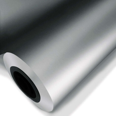ARGENTO OPACO - Pellicola Metallizzata adesiva - 122cm di larghezza - Misura: 122x300 cm