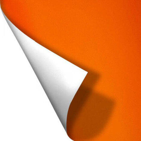 ARANCIO - Pellicola polimerica adesiva da 122cm di base - Misura: 122x100 cm (1/3)