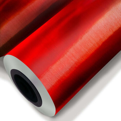 ROSSO SPAZZOLATO - Pellicola metallizzata adesiva - 122cm di base - Misura: 122x300 cm (1/2)