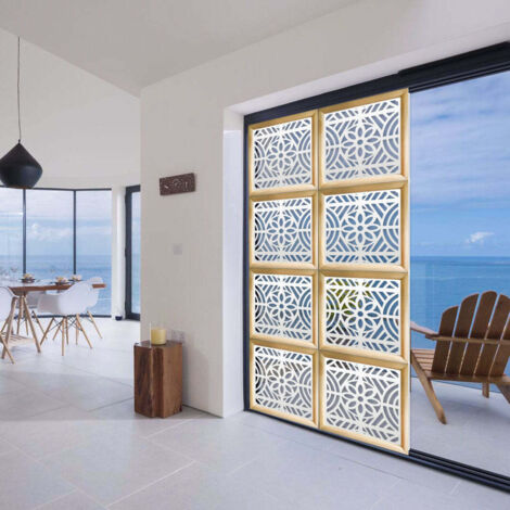 PROVENZA - Moduli Decorativi in Legno e PVC - Misura: 48x48 cm - Colore: bianco