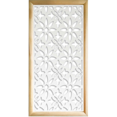 LANCERS - Moduli Decorativi in Legno e PVC - Misura: 73x148 cm - Colore: bianco