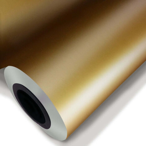 ORO OPACO - Pellicola adesiva metallizzata da 122cm di base - Misura: 122x100 cm (1/2)