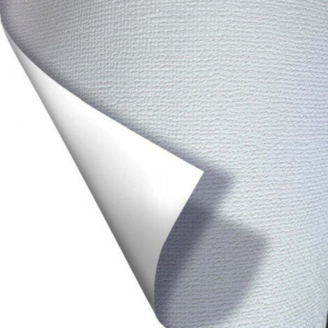 BIANCO CANVAS - Pellicola decorativa adesiva larga base 122cm - Misura: 122x500 cm