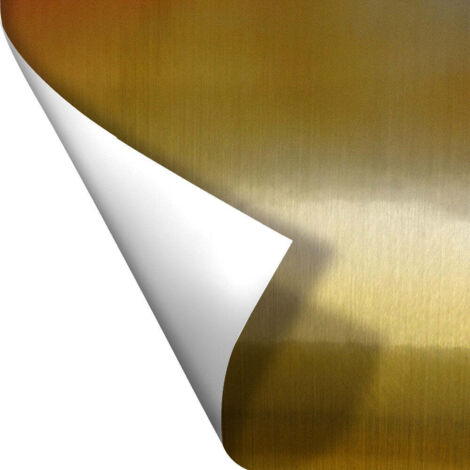 ORO SPAZZOLATO - Pellicola adesiva metallizzata - 122cm di larghezza - Misura: 122x100 cm (1/2)