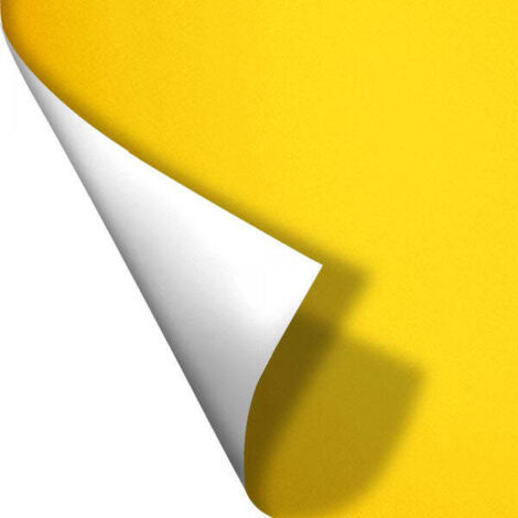 GIALLO - Pellicola polimerica adesiva da 122cm di base - Misura: 122x1000 cm (1/3)