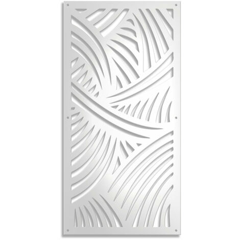 Fasce - Pannello in PVC traforato - Parasole - Colore: bianco - Misura: 98x198 cm