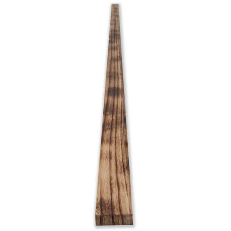 Tavola In LEGNO CountryWood – trattato con metodo Yakisugi - Stile: CALICO light burn - Misura: 5x203x2 cm