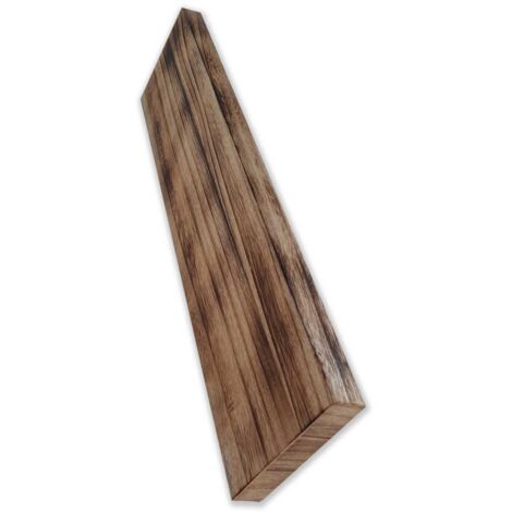 KIT da 10 pezzi - Tavola In LEGNO CountryWood – trattato con metodo Yakisugi CALICO Light Burn - misura 15x2x203 cm (1/3)