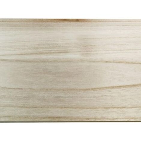 KIT da 10 pezzi - TAVOLA In LEGNO LAMELLARE MONO-STRATO - Levigato - Light Wood - Alluminio Vegetale - misura 5x2x100 cm